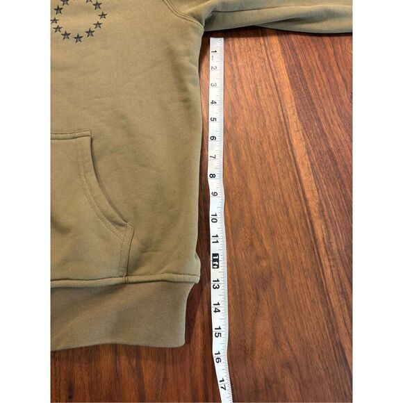 RTA Men's Green Full Zip Black Cherries Floyd Hooded Sweatshirt Green Small - Picture 3 of 9